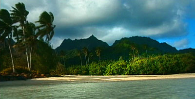 Stranda nedanfor huset p Rarotonga